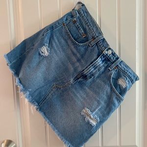 Levi high waist denim skirt